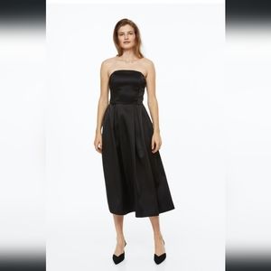 H&M Black Strapless Formal Dress